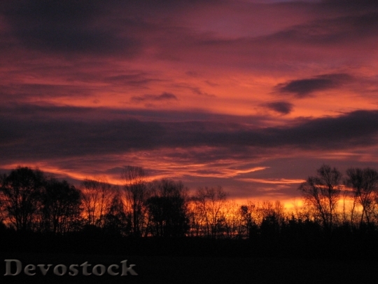 Devostock Afterglow Morgenrot Sunrise Sunset