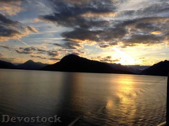Devostock Alaska Sunset Nature Travel