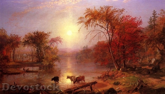 Devostock Albert Bierstadt Painting Art 3