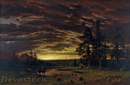 Devostock Albert Bierstadt Painting Art 5