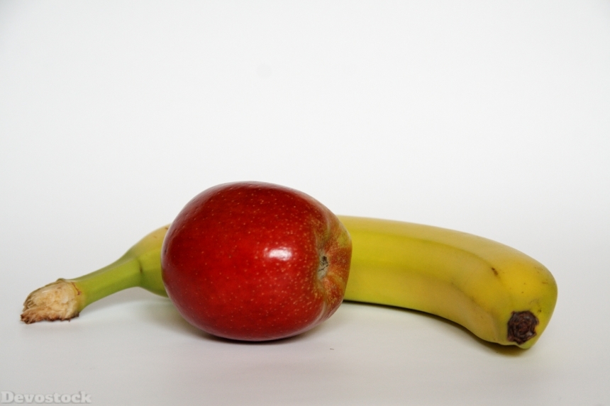 Devostock Apple Banana Fruit Healthy 0