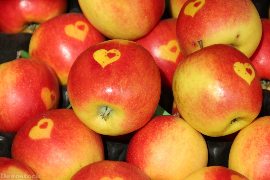 Devostock Apple Eat Fruit Healthy