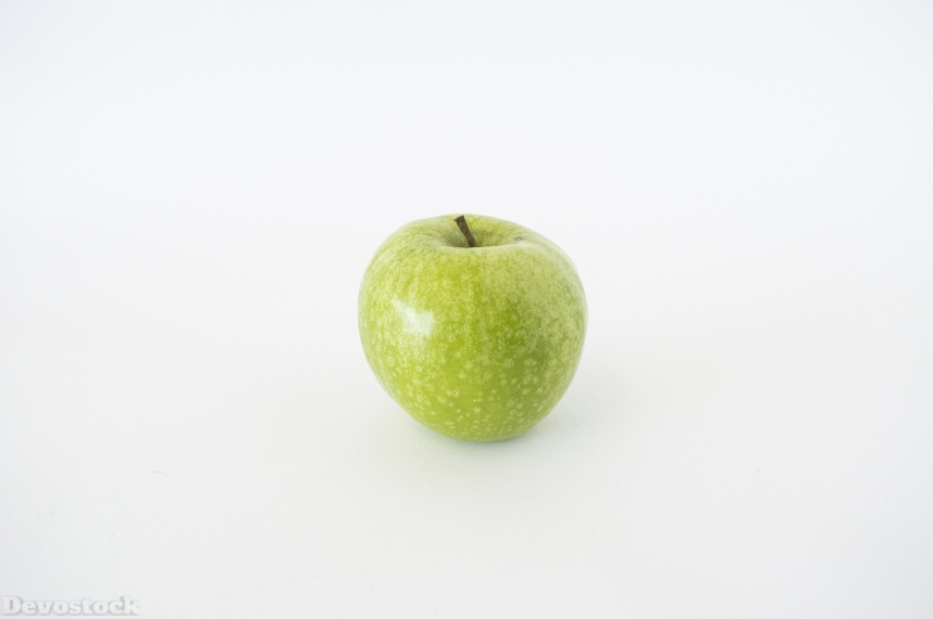 Devostock Apple Isolated Green Food
