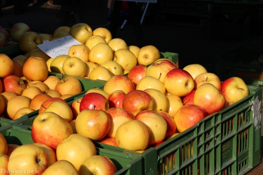Devostock Apple Market Fruit Vitamins