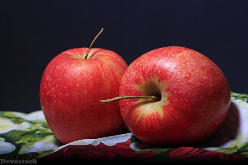 Devostock Apple Red Fruit Fruits 0