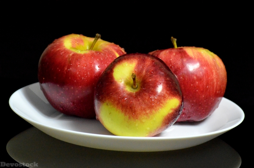 Devostock Apples Fruit Dessert Apple 0