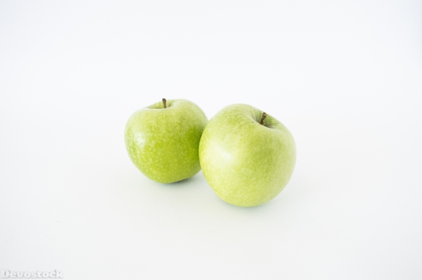 Devostock Apples Isolated Green Food 0
