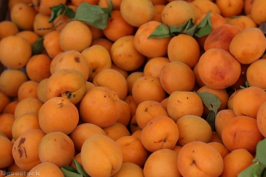 Devostock Apricot Fruit Background Fresh