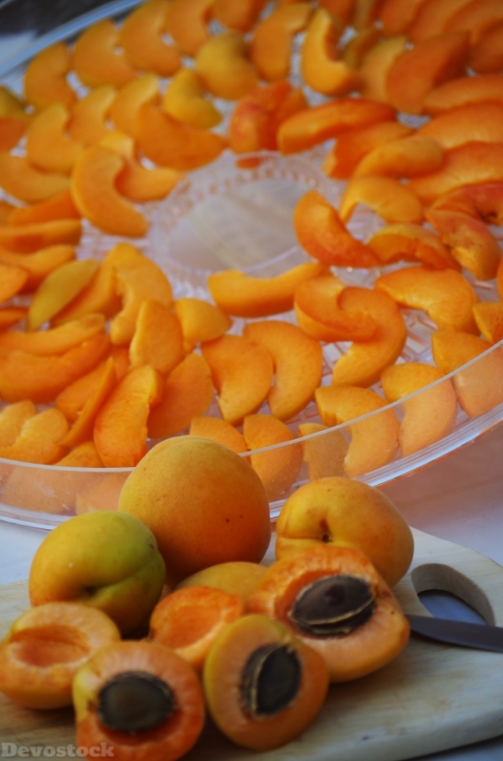 Devostock Apricots Fruit Orange Pips