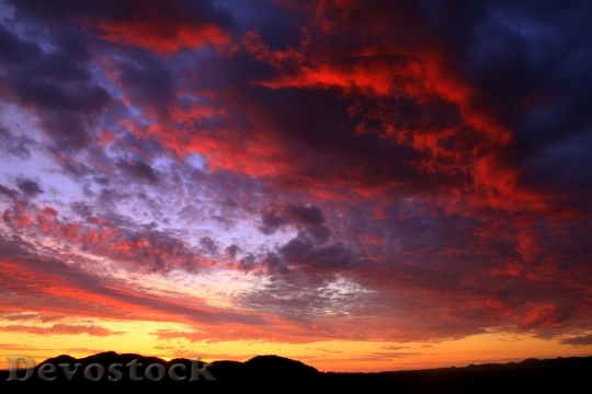 Devostock Arizona Sunset Monsoon Desert