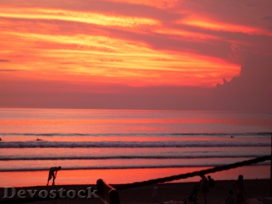 Devostock Bali Indonesia Sunset Ocean