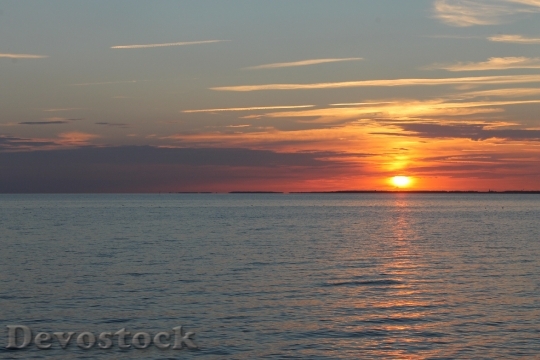 Devostock Baltic Sea Sea Sunset 3