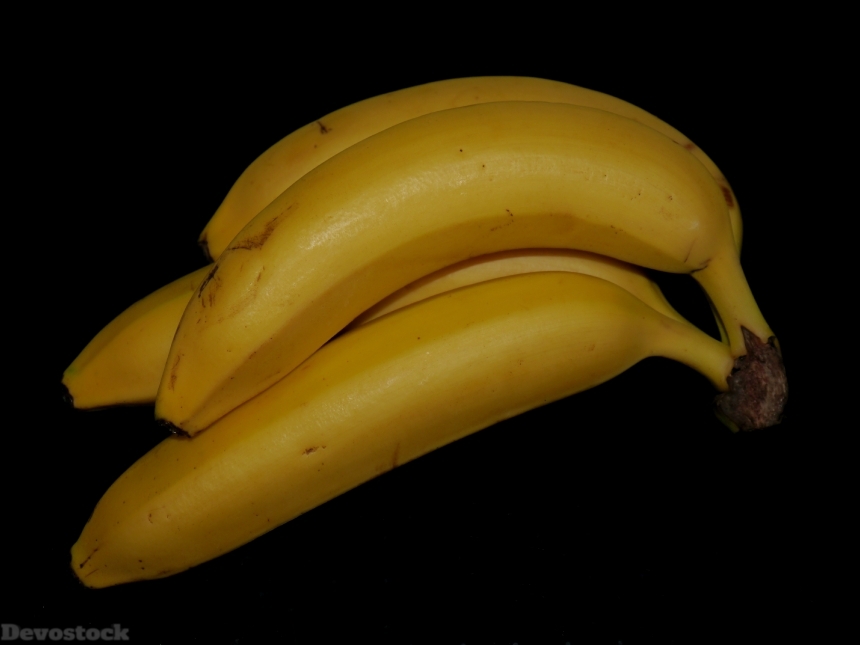 Devostock Banana Yellow Fruit Food 0