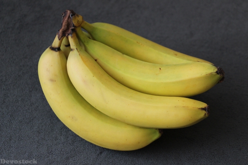 Devostock Banana Yellow Green Fruit