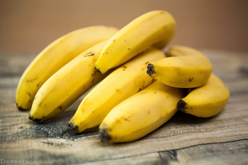 Devostock Bananas Food Fruit Healthy