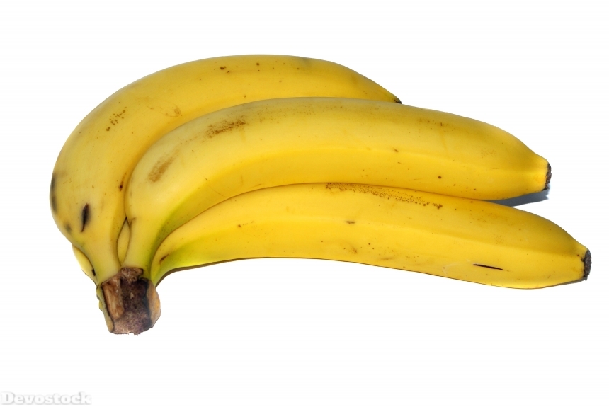 Devostock Bananas Fruit Eating Yellow