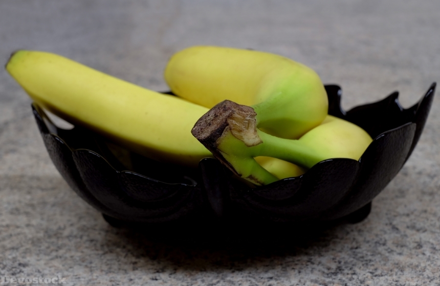 Devostock Bananas Fruit Yellow Food