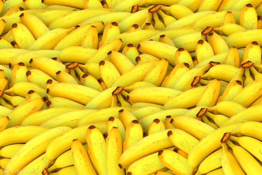 Devostock Bananas Fruit Yellow Healthy