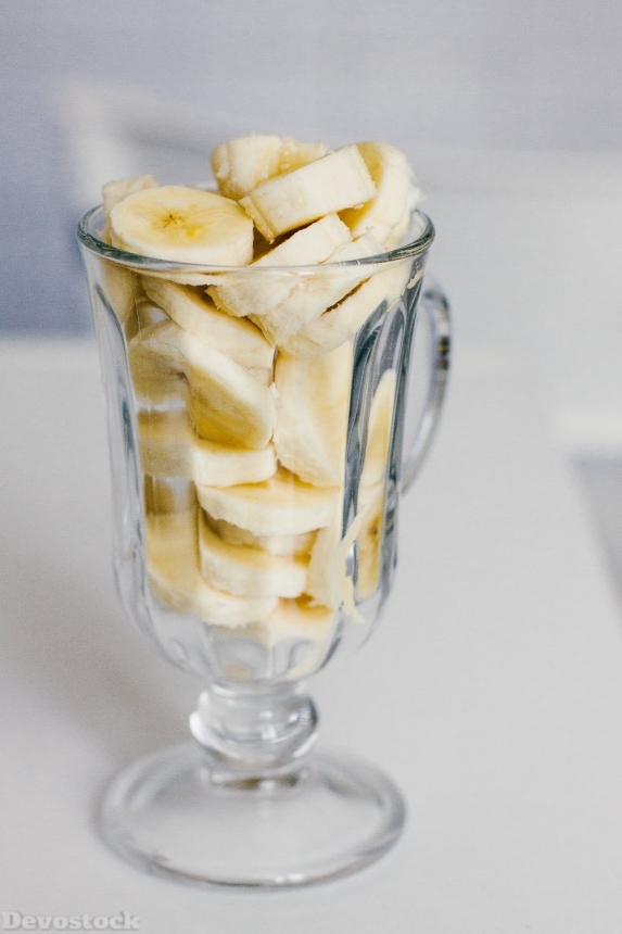 Devostock Bananas Sliced Fruit Glass
