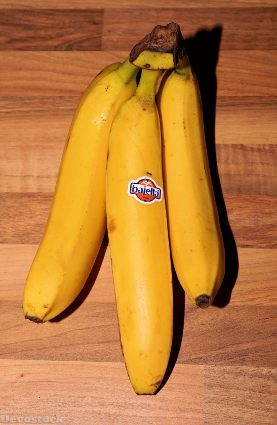 Devostock Bananas Sweet Yellow Fruit