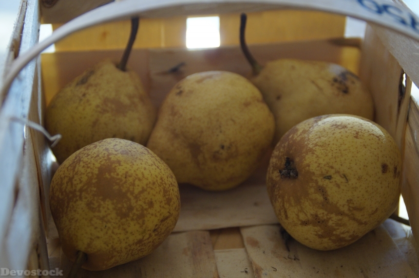 Devostock Basket Pears Fruit Fruit 0