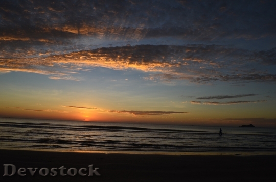 Devostock Beach Sunrise O Ocean 0