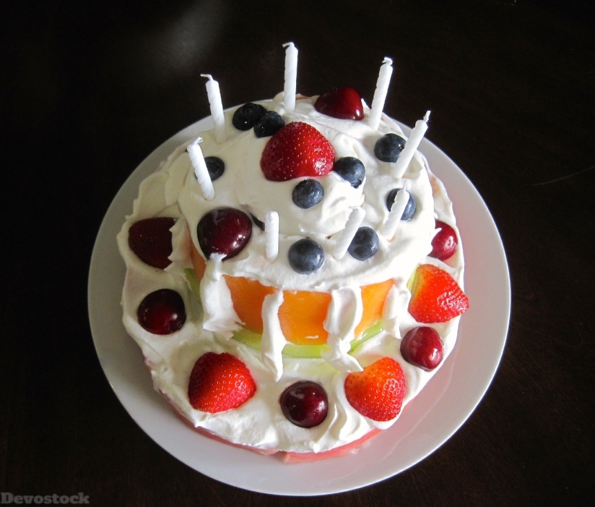 Devostock Birthday Fruit Cake 745966