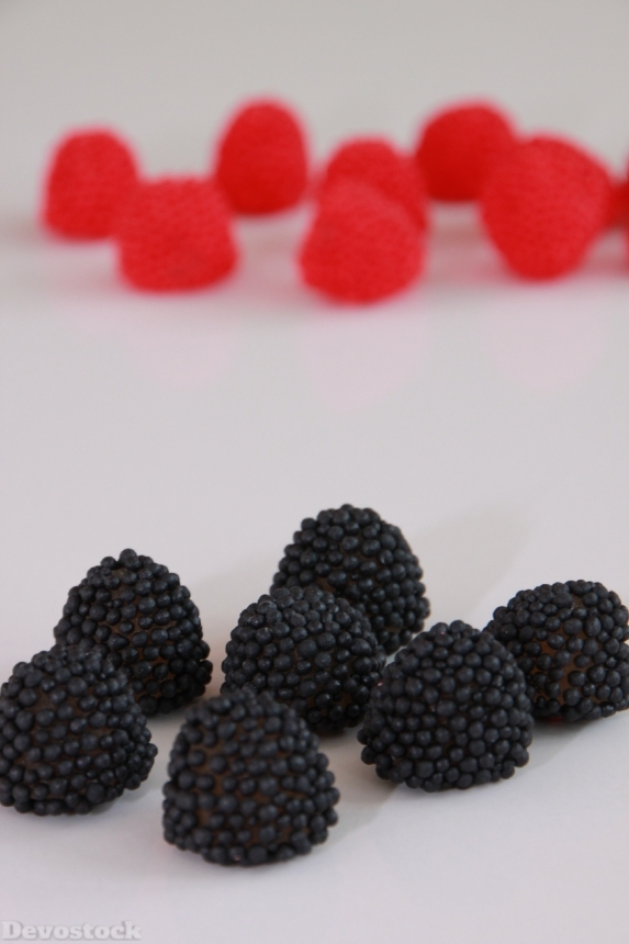 Devostock Black Blackberries Candy Chewy
