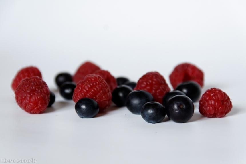 Devostock Blueberries Raspberries Fruit 839903
