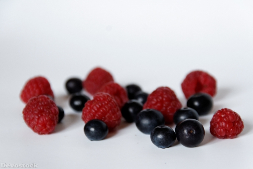 Devostock Blueberries Raspberries Fruit 839904