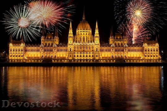 Devostock Budapest Parliament According To Hungary Fireworks 37854.jpeg