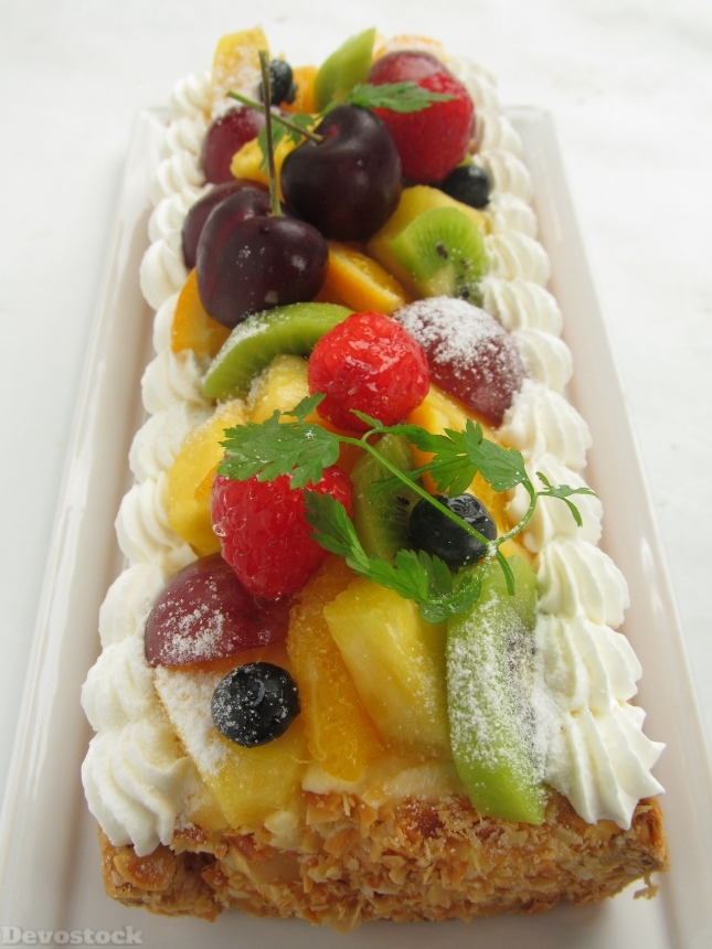Devostock Cake Fruit Pie Dessert