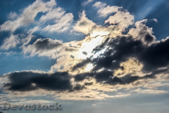 Devostock Cloud Clouds Sky Sunshine