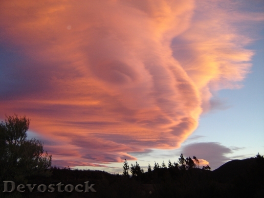 Devostock Cloud Formation Sunset Sky