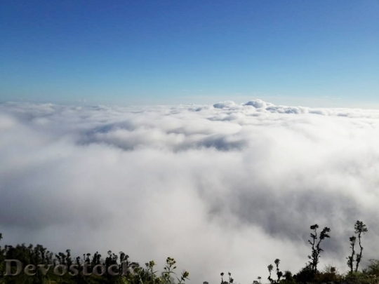 Devostock Clouds Mountain Holidays Travel