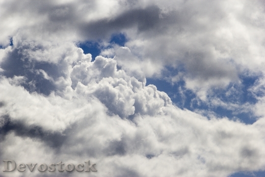 Devostock Clouds Puffy Sky Weather