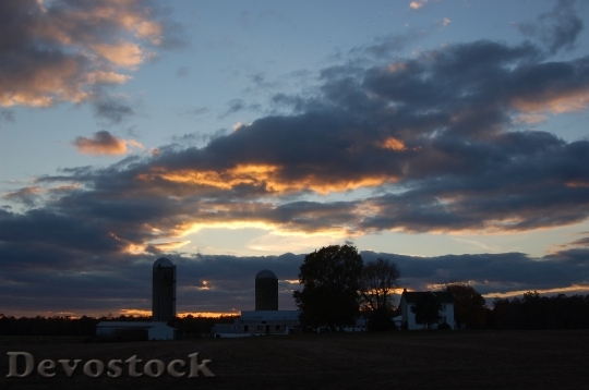 Devostock Clouds Sky Horizon Sunset