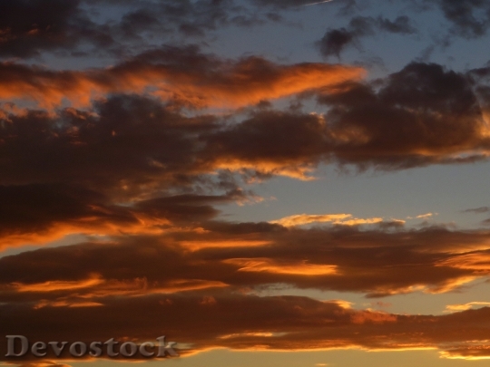 Devostock Clouds Sunset Abendstimmung Romance