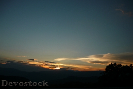 Devostock Colombia Landscape Sunset Nature
