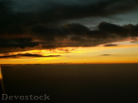 Devostock Dark Clouds At Sunset