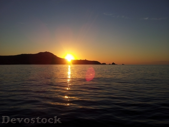 Devostock Dawn Sea Sardinia Sunset