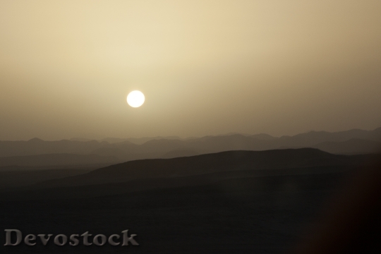 Devostock Desert Sand Sky Dusk