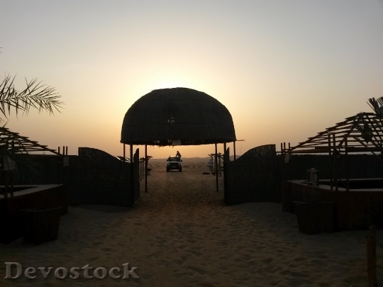 Devostock Desert Sunset Nature Dubai