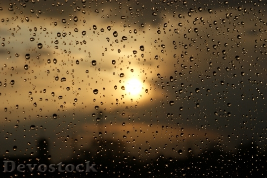 Devostock Drops Rain Water Clouds