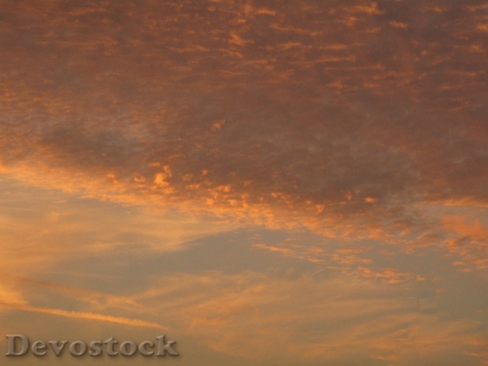 Devostock Evening Sunset Sky Clouds