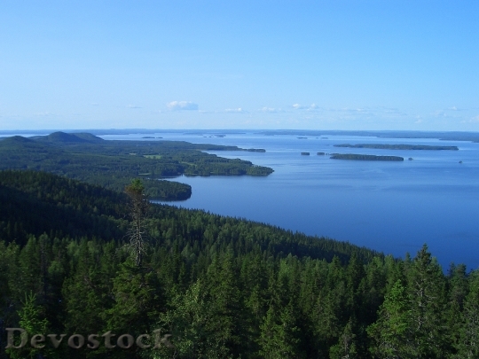 Devostock Finland Nature Lake Islands