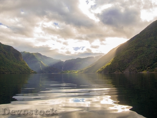 Devostock Fjord Norway Water Nature