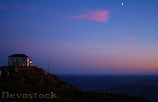 Devostock Galicia Fisterra Night Moon