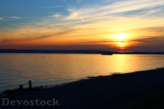 Devostock Hagnau Lake Constance Sunset 1