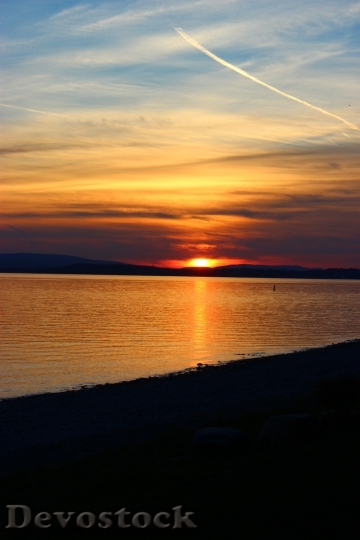 Devostock Hagnau Lake Constance Sunset